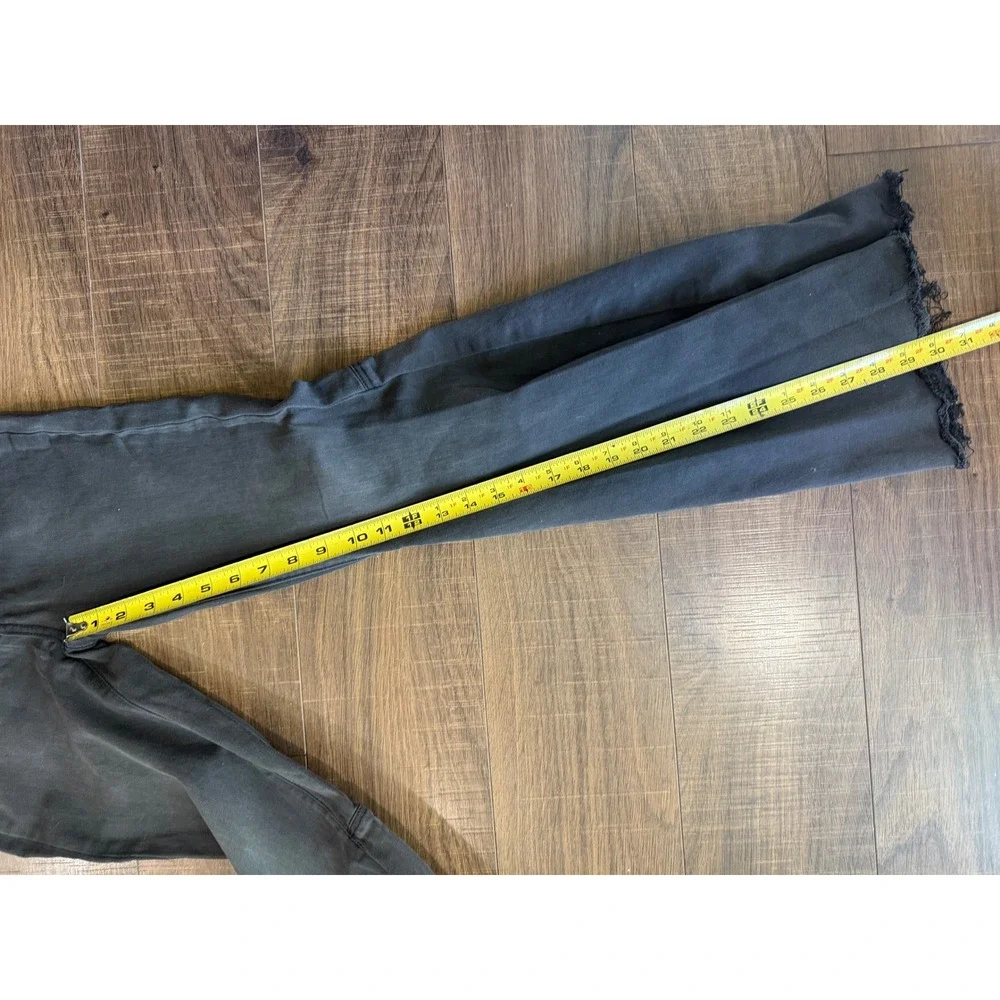 Free People We The Free Just Float On Flare Jeans Faded Black High Rise Size 24